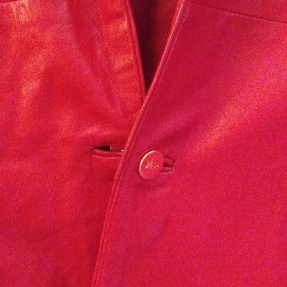 Soft Red Italian Leather "Franco Pagi" Jacket - Picture 3 of 6